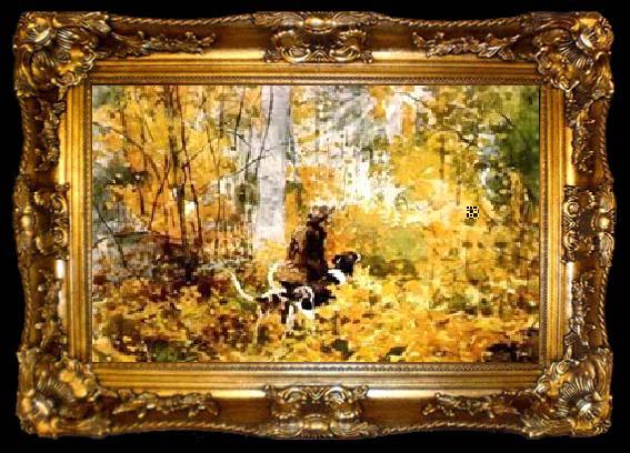 framed  Winslow Homer On the Trail, ta009-2